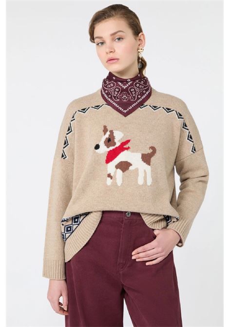 Oversized jacquard wool sweater MAX MARA WEEKEND | 2625366232600008